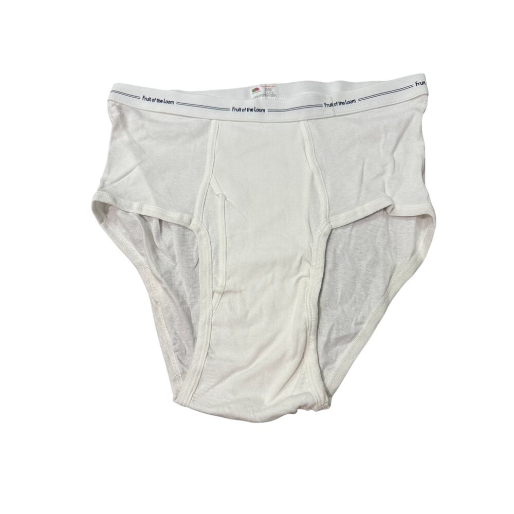 Vintage Fruit Of The Loom Cotton Briefs Underwear Mens Size XL  FTL